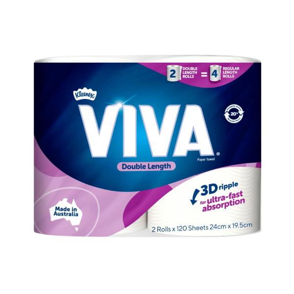 Viva Double Length Paper Towel 2 pack product image