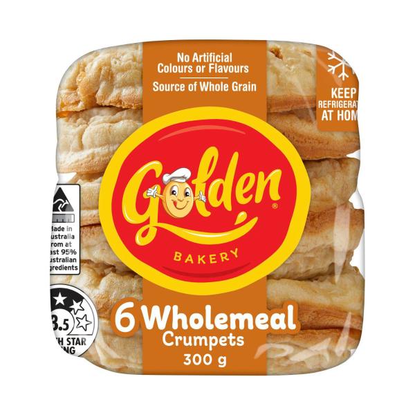 Golden Crumpet Rounds Wholemeal | 300g – Coles