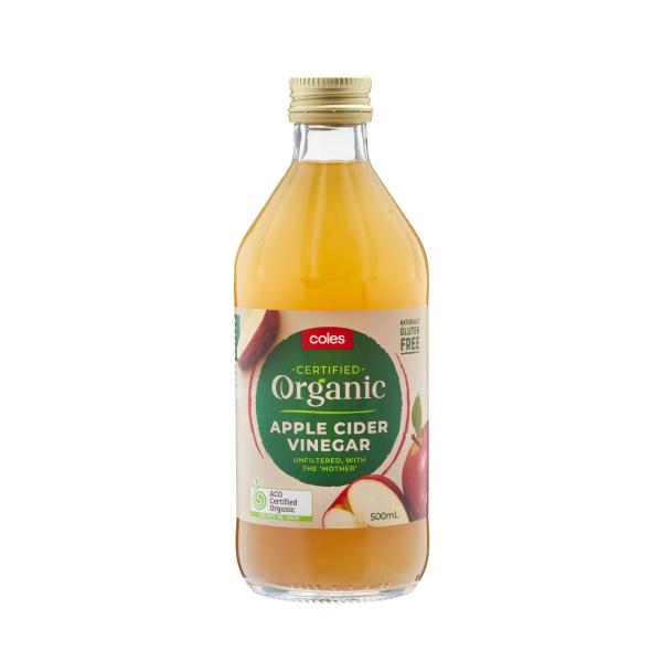 Coles Organic Apple Cider Vinegar 500mL product image