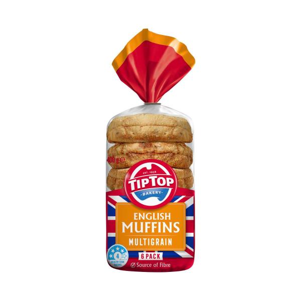 Tip Top Muffins English Multigrain | 400g – Coles