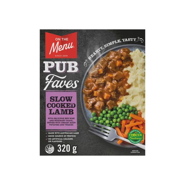On The Menu Slow Cooked Lamb Plated Meals 320g