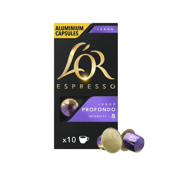 L'OR Espresso Lungo Profondo Intensity 8 Coffee Capsules 52g 10 pack product image