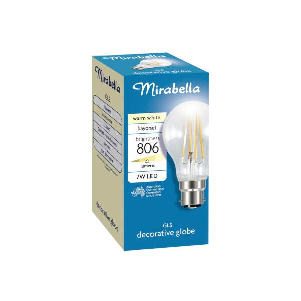 Globe Led Bayonet 7 Watt 806 Lumens Warm White
