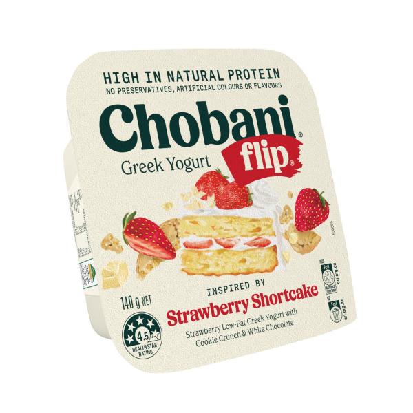 Chobani Flip Strawberry Shortcake Yoghurt 140g product image