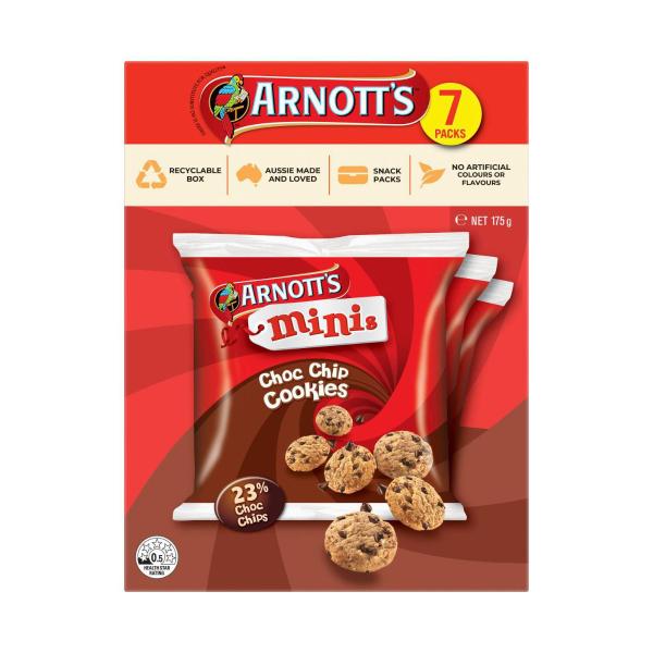Mini Choc Chip Cookies 7 Pack