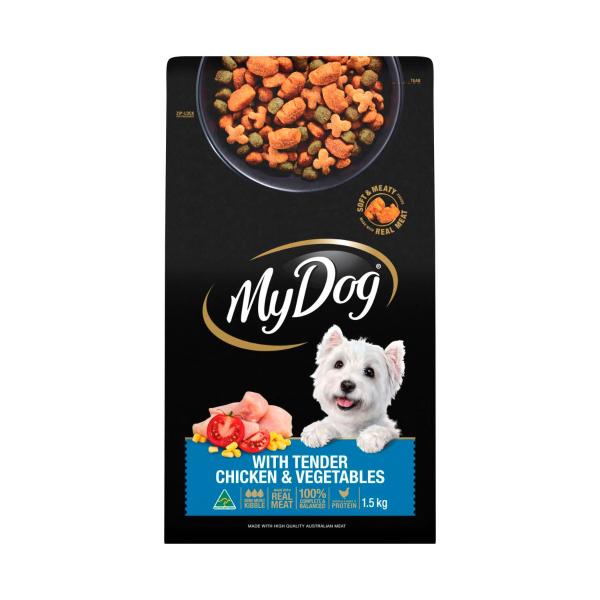 My Dog Adult Dry Dog Food Tender Chicken & Vegetables 1.5kg product image