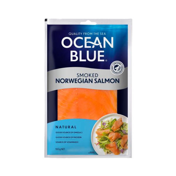 Ocean Blue Sliced Smoked Salmon 100g product image