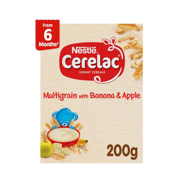 Nestle Cerelac Infant Cereal Multigrain With Banana & Apple Baby Food 200g product image