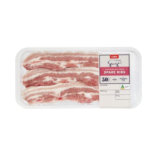 Buy Coles Pork Spare Ribs approx. 400g | Coles