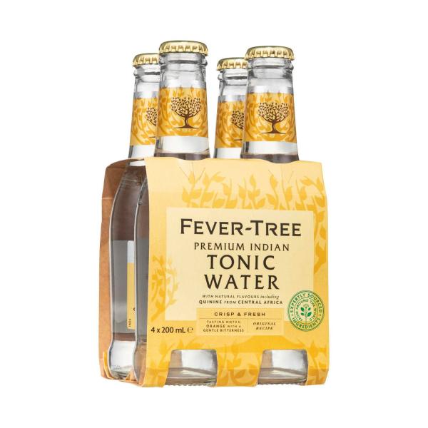 Fever-Tree Premium Indian Tonic Water Mixers 4x200ml 1L product image