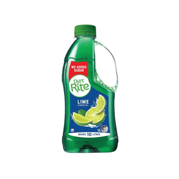 Buy Diet Rite Lime Cordial 1L Coles