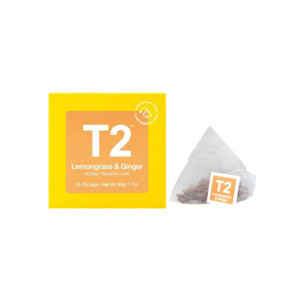 Lemongrass & Ginger Herbal Tea Bags 25 Pack
