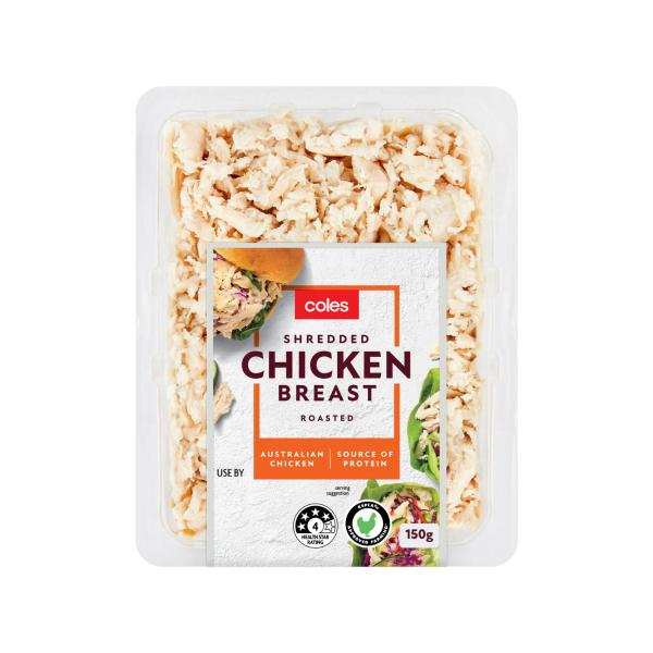Coles Shredded Roast Chicken Breast 150g
