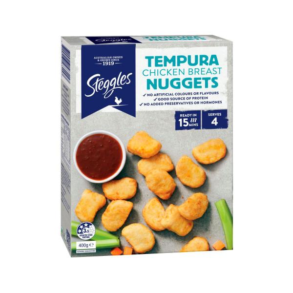 Steggles Frozen Tempura Chicken Breast Nuggets 400g product image