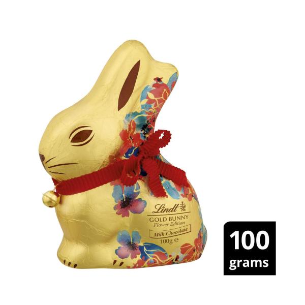 Easter Flower Gold Bunny Milk Chocolate