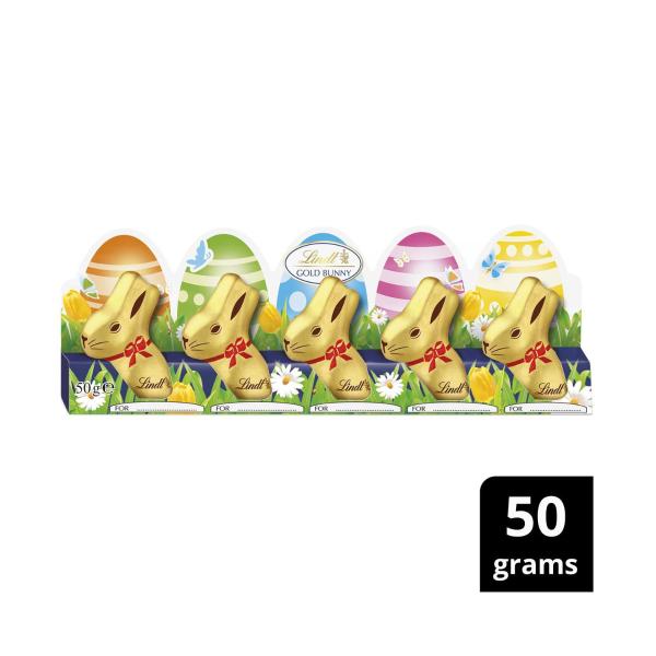 Lindt Easter Mini Gold Bunny Chocolate 5 Pack | 50g