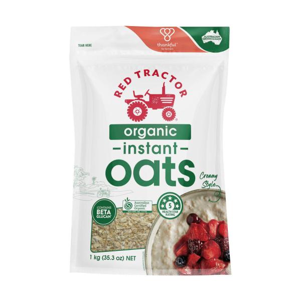 Red Tractor Organic Instant Oats 1kg product image