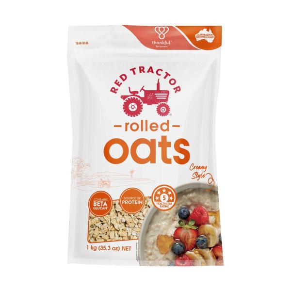 Red Tractor Australian Rolled Oats 1kg product image