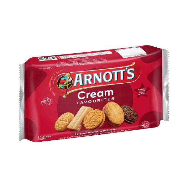 Arnott's Cream Favourites Assorted Biscuits 500g