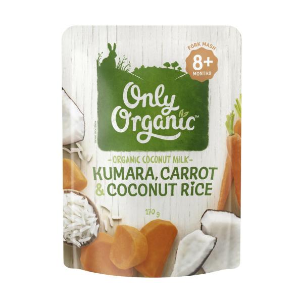Kumara Carrot & Coconut Rice Baby Food 8+ Months