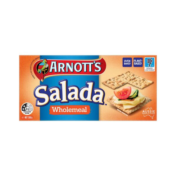 Arnott's Salada Crispbread Wholemeal 250g product image