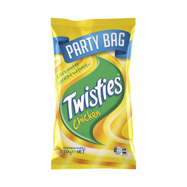 Smith's Twisties Snacks Party Bag Share Pack Chicken Cheese 270g