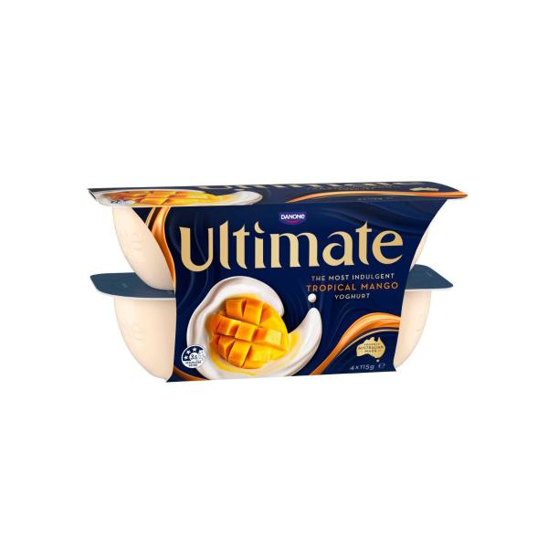 Ultimate Yoghurt Tropical Mango 4x115g 4 Pack product image