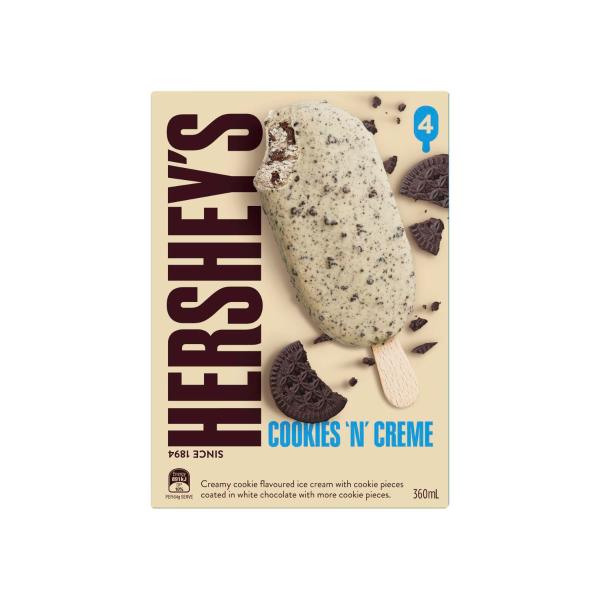 Cookies 'n' Creme Ice Cream Sticks 4 Pack