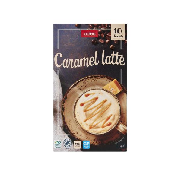 Coles Caramel Latte All In One Sachets 170g 10 Pack product image