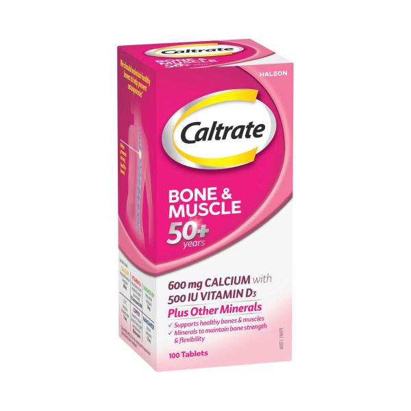 Caltrate Bone & Muscle Vitamin D 500iu 50+ 100 Pack product image