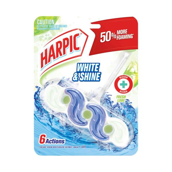 Harpic White & Shine Rimblock Fresh Lime Toilet Cleaner | 39g – Coles