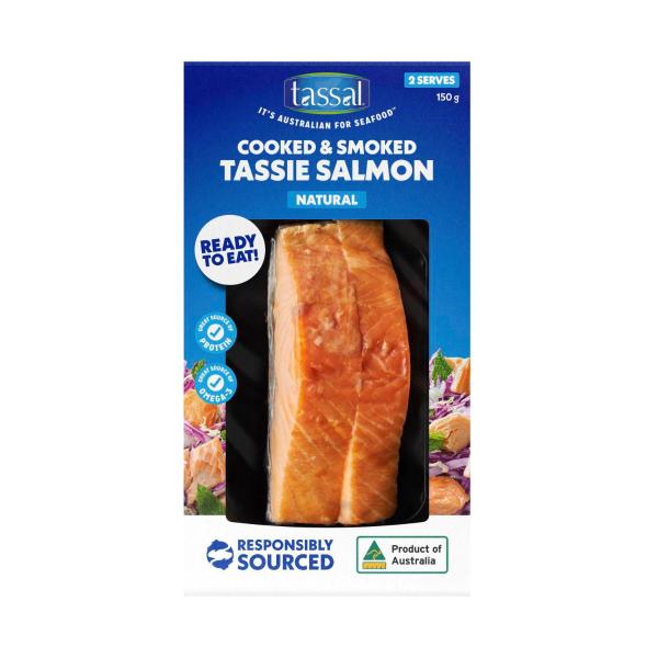 Tassal Hot Smoked Salmon Natural 150g product image