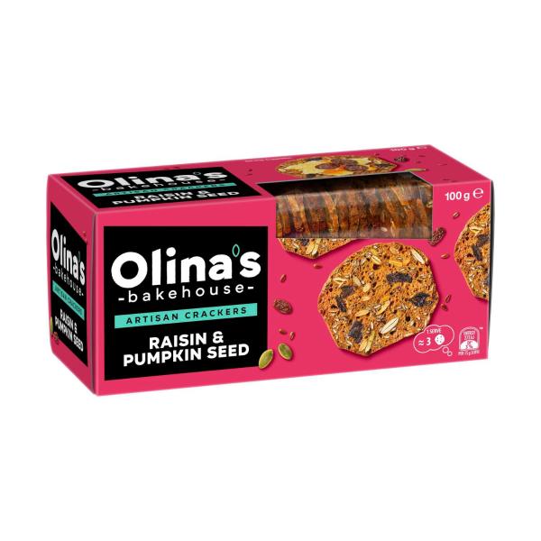 Colas Raisin Buy Olina's Artisan Crackers Biscuits Raisin & Pumpkin Seed 100g | Coles