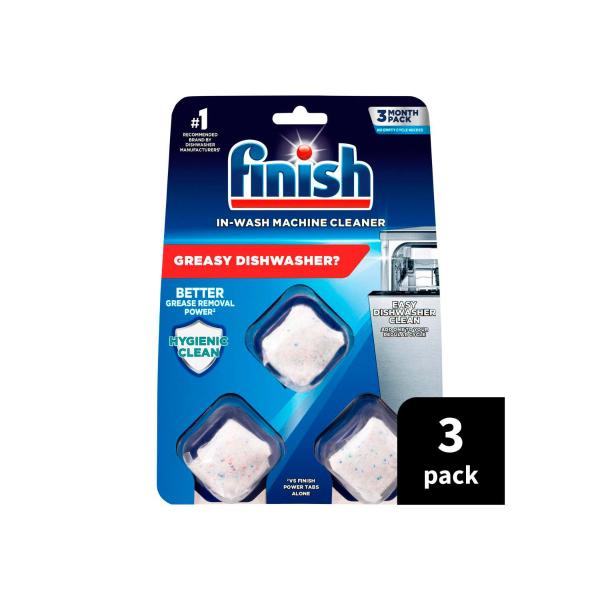 Finish Dishwasher Cleaner Tablets 3 pack