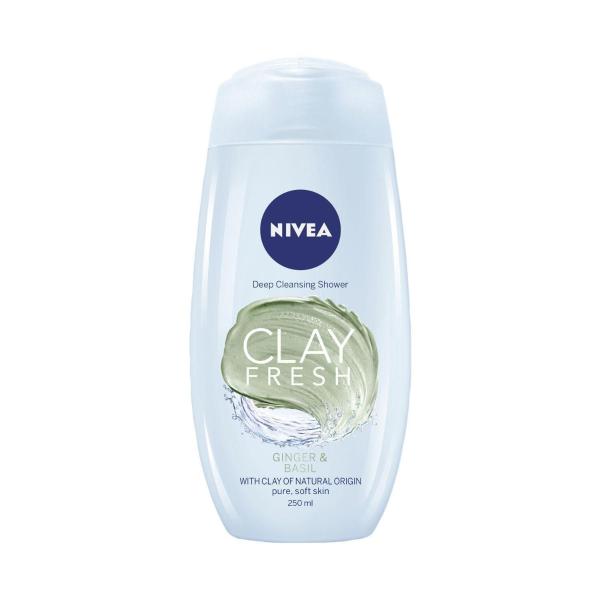 NIVEA SHOWER CLAY FRESH GINGER & BASIL 250ML