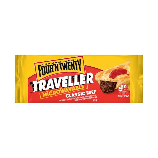 Four'N Twenty Traveller Microwavable Classic Beef Pie | 160g – Coles