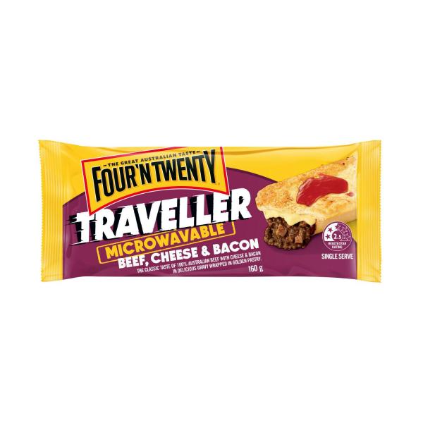 Four'N Twenty Traveller Microwavable Beef Cheese & Bacon Pie 160g product image