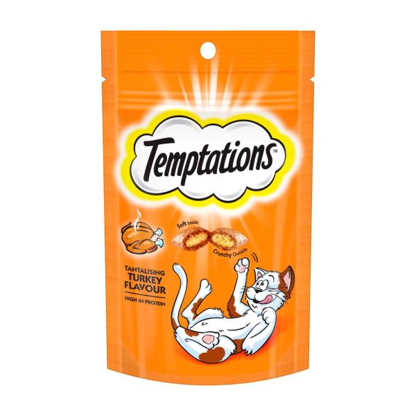 Temptations Tantalising Turkey Flavour Cat Treats 85g product image