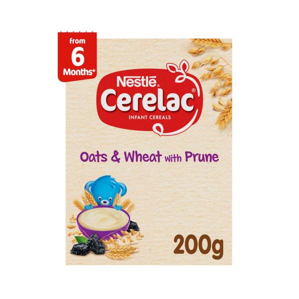Nestle Cerelac Baby Cereal Oats & Wheat With Prune Baby Food From 6 Months 200g product image
