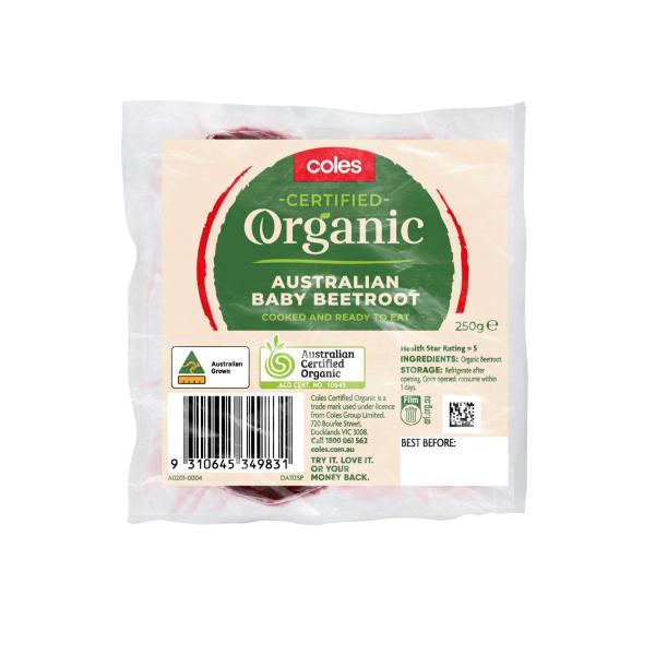 Coles Organic 250g