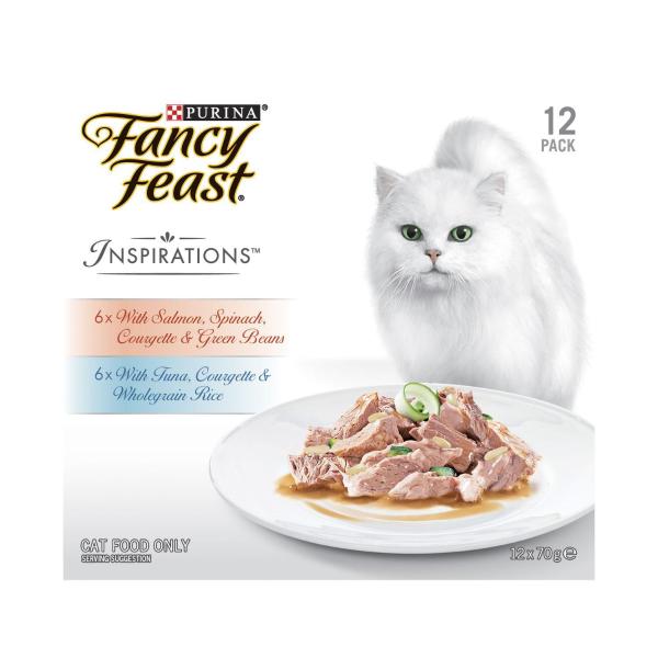 Inspirations Salmon & Tuna Cat Food 12x70g