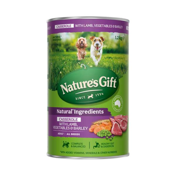 Adult All Breeds Wet Dog Food Casserole Gravy Lamb - Vegetable & Barley