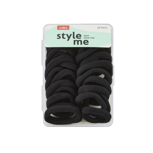Soft Black Ponytailers