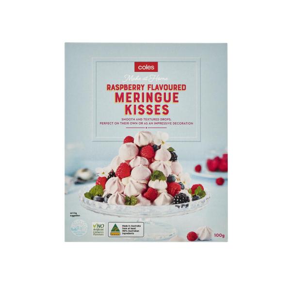 Coles Lindt Raspberry Buy COLES MERINGUE KISSES RASPBERRY FLAVOURED | Coles