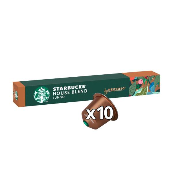 Starbucks By Nespresso House Blend Lungo Capsules 10 pack