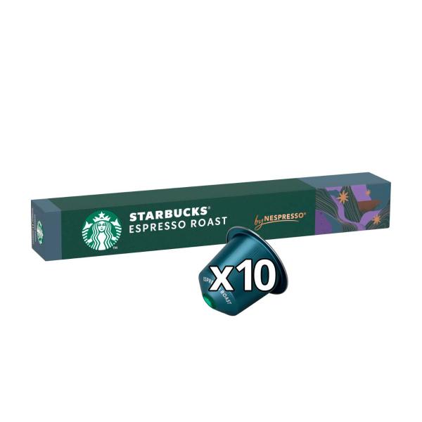 Starbucks By Nespresso Dark Espresso Roast Capsules 10 pack product image
