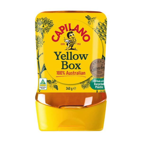 Capilano Delicate & Smooth Yellow Box Honey Upside Down 340g product image
