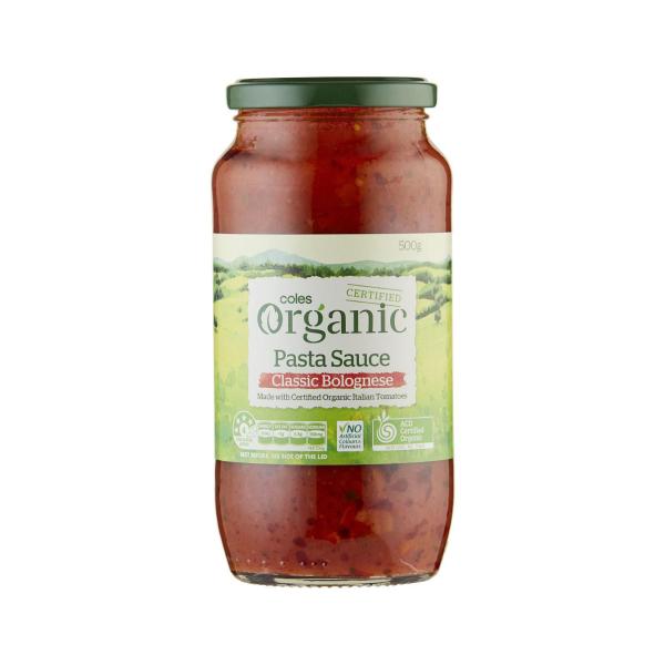Coles Organic Bolognese Pasta Sauce 500g product image