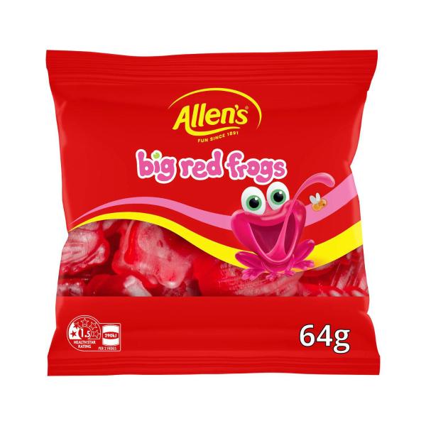 Allen's Lollies Red Frogs Alive Bag | 64g – Coles