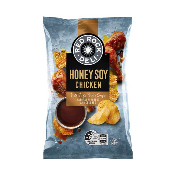 Red Rock Deli Honey Soy Chicken Potato Chips 50g product image